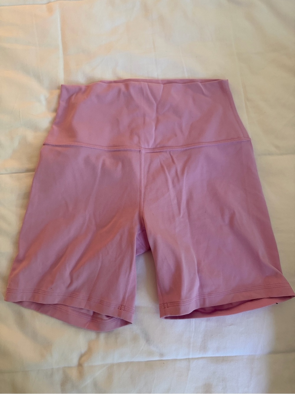 High-Rise Pink Women's Gym Shorts